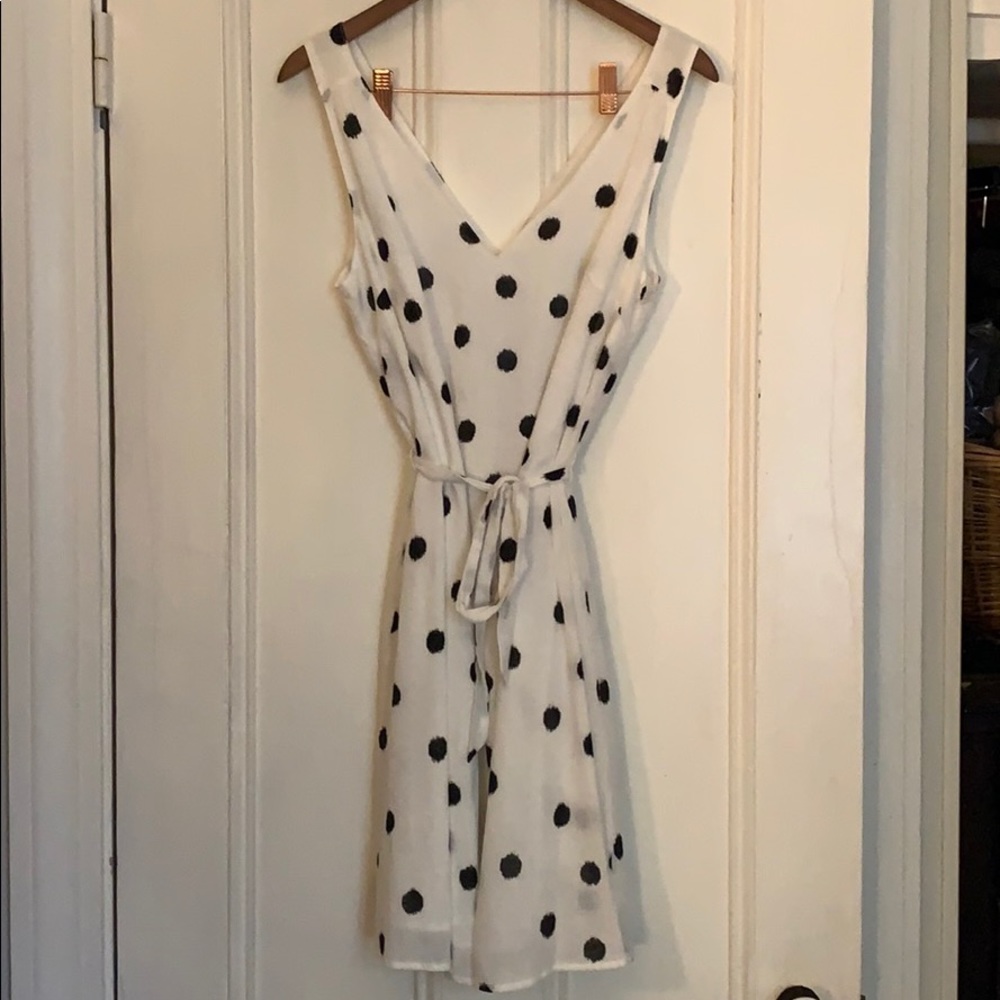 Polka dot belted dress🖤